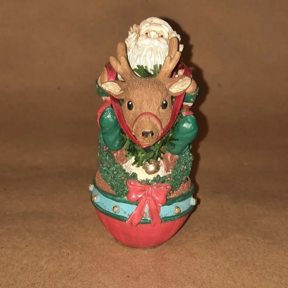 Midwest Elf Riding Reindeer Christmas Figure Decor - Picture 3 of 10